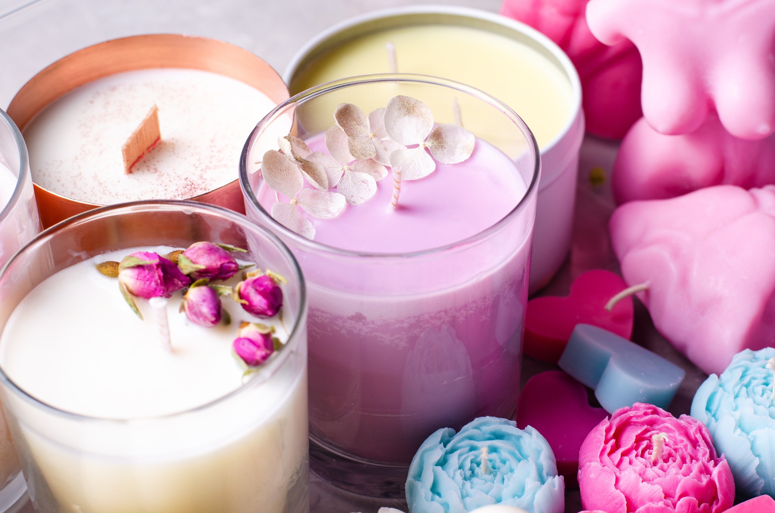 Soy Wax Candles, Assorted Handmade Aroma Candles